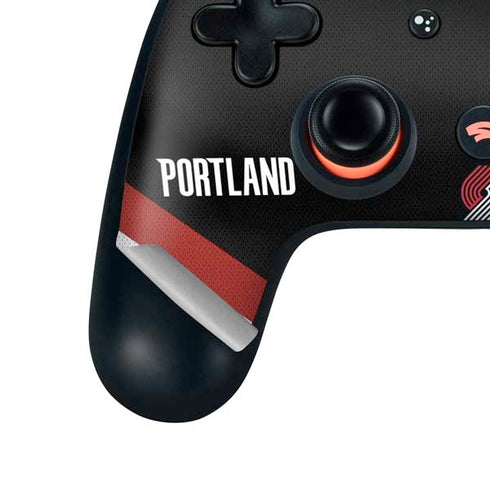 NBA Portland Trail Blazers Jersey Google Stadia Controller Skin